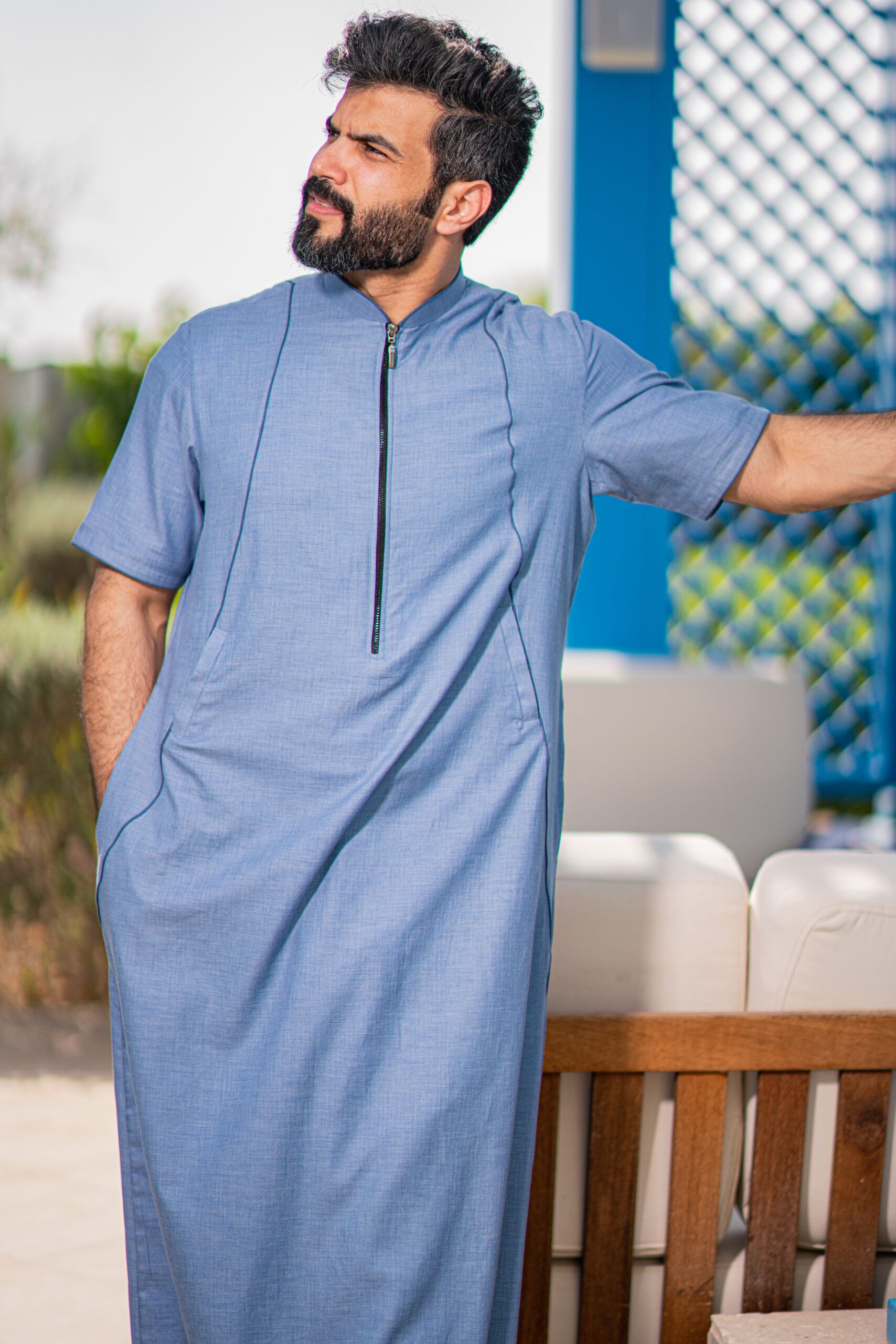 جلابية سحاب أمامى - Zip Front - الصورة 4